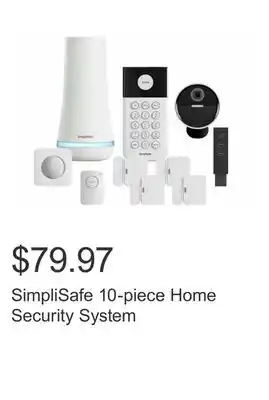 Costco SimpliSafe 10-piece Home Security System offer