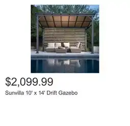 Costco Sunvilla 10' x 14' Drift Gazebo offer