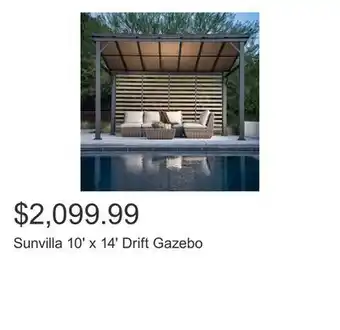 Costco Sunvilla 10' x 14' Drift Gazebo offer