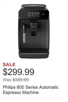 Costco Philips 800 Series Automatic Espresso Machine offer