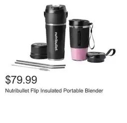 Costco Nutribullet Flip Insulated Portable Blender offer