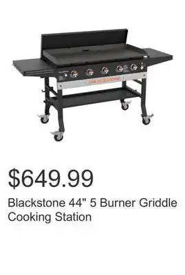 Costco Blackstone 44 5 Burner Griddle Cooking Station offer
