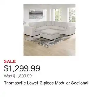 Costco Thomasville Lowell 6-piece Modular Sectional offer