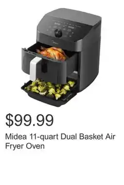 Costco Midea 11-quart Dual Basket Air Fryer Oven offer