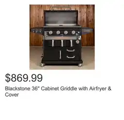 Costco Blackstone 36 Cabinet Griddle with Airfryer & Cover offer