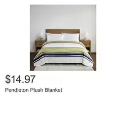 Costco Pendleton Plush Blanket offer
