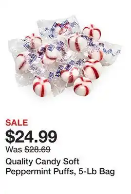 Office Depot Quality Candy Soft Peppermint Puffs, 5-Lb Bag offer