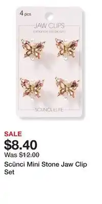 Ulta Beauty Scünci Mini Stone Jaw Clip Set offer