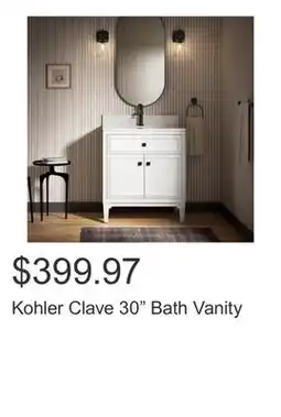 Costco Kohler Clave 30 Bath Vanity offer