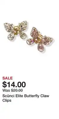 Ulta Beauty Scünci Elite Butterfly Claw Clips offer