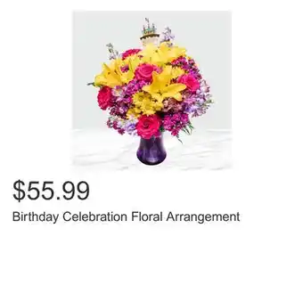 Costco Birthday Celebration Floral Arrangement offer