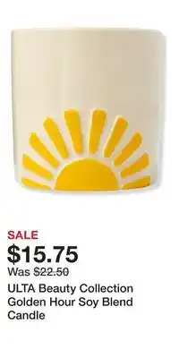Ulta Beauty ULTA Beauty Collection Golden Hour Soy Blend Candle offer