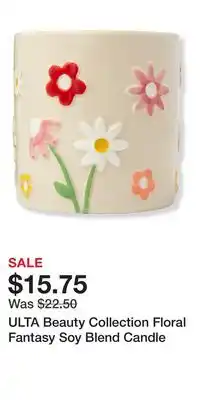 Ulta Beauty ULTA Beauty Collection Floral Fantasy Soy Blend Candle offer