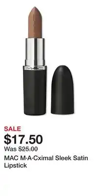 Ulta Beauty MAC M·A·Cximal Sleek Satin Lipstick offer