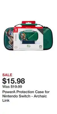 Game Stop PowerA Protection Case for Nintendo Switch - Archaic Link offer