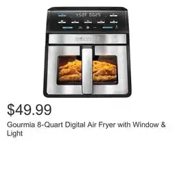 Costco Gourmia 8-Quart Digital Air Fryer with Window & Light offer