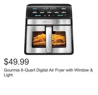 Costco Gourmia 8-Quart Digital Air Fryer with Window & Light offer