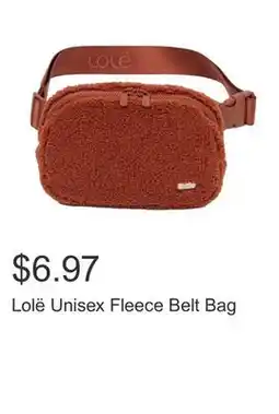 Costco Lolë Unisex Fleece Belt Bag offer