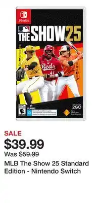 Game Stop MLB The Show 25 Standard Edition - Nintendo Switch offer