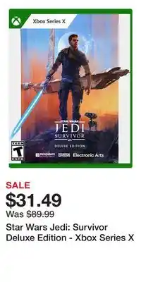 Game Stop Star Wars Jedi: Survivor Deluxe Edition - Xbox Series X offer