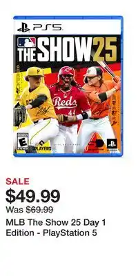 Game Stop MLB The Show 25 Day 1 Edition - PlayStation 5 offer