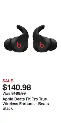 Game Stop Apple Beats Fit Pro True Wireless Earbuds - Beats Black offer