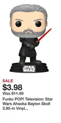 Game Stop Funko POP! Television: Star Wars Ahsoka Baylon Skoll 3.95-in Vinyl Bobblehead Figure offer