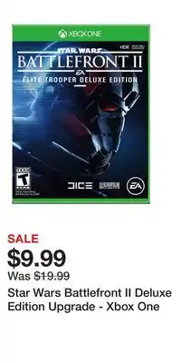 Game Stop Star Wars Battlefront II Deluxe Edition Upgrade - Xbox One offer