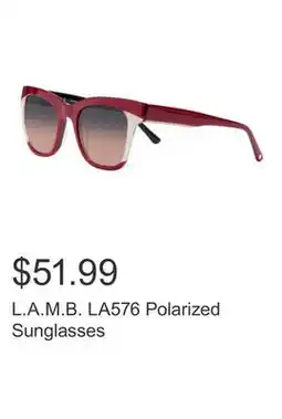 Costco L.A.M.B. LA576 Polarized Sunglasses offer