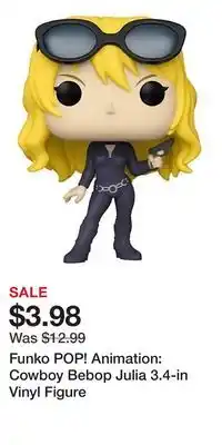 Game Stop Funko POP! Animation: Cowboy Bebop Julia 3.4-in Vinyl Figure offer