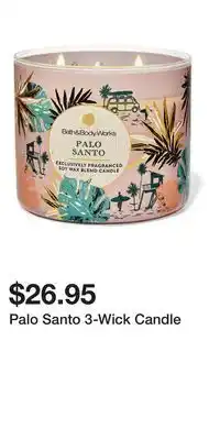 Bath & Body Works Palo Santo 3-Wick Candle offer