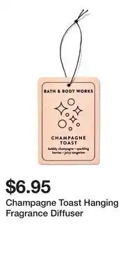 Bath & Body Works Champagne Toast Hanging Fragrance Diffuser offer