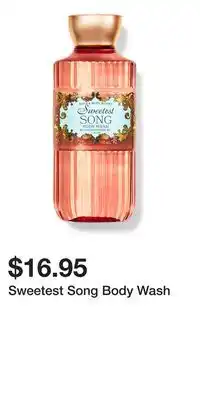 Bath & Body Works Sweetest Song Body Wash offer