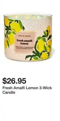 Bath & Body Works Fresh Amalfi Lemon 3-Wick Candle offer