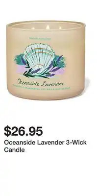Bath & Body Works Oceanside Lavender 3-Wick Candle offer