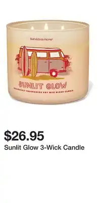 Bath & Body Works Sunlit Glow 3-Wick Candle offer