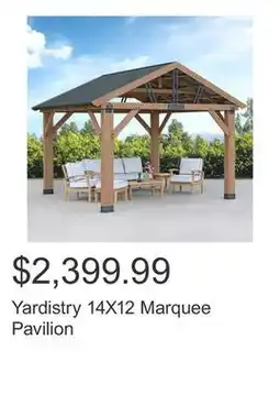 Costco Yardistry 14X12 Marquee Pavilion offer