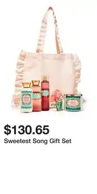 Bath & Body Works Sweetest Song Gift Set offer
