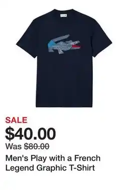 Belk Men's Play with a French Legend Graphic T-Shirt offer