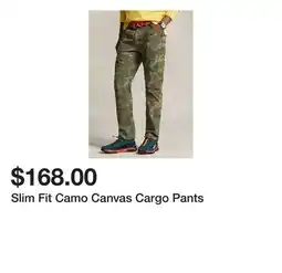 Belk Slim Fit Camo Canvas Cargo Pants offer