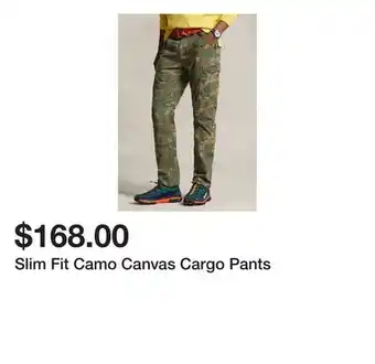 Belk Slim Fit Camo Canvas Cargo Pants offer