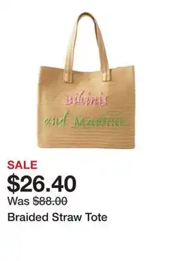 Belk Braided Straw Tote offer