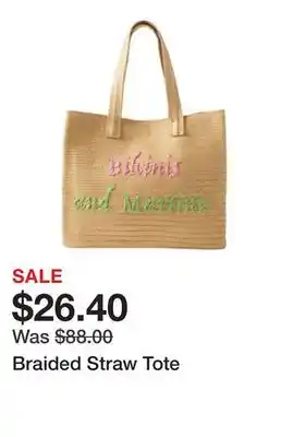Belk Braided Straw Tote offer