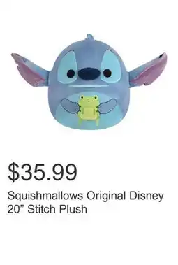 Costco Squishmallows Original Disney 20 Stitch Plush offer