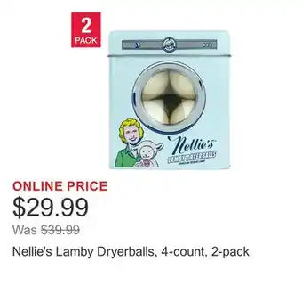 Costco Nellie's Lamby Dryerballs, 4-count, 2-pack offer