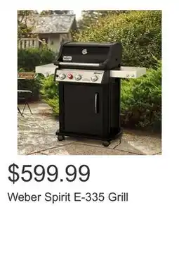 Costco Weber Spirit E-335 Grill offer