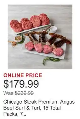 Costco Chicago Steak Premium Angus Beef Surf & Turf, 15 Total Packs, 7 Lbs. Total offer