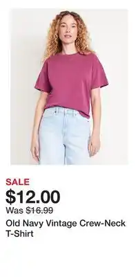 Old Navy Old Navy Vintage Crew-Neck T-Shirt offer
