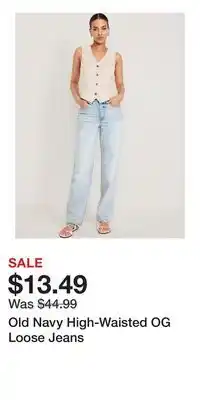 Old Navy Old Navy High-Waisted OG Loose Jeans offer