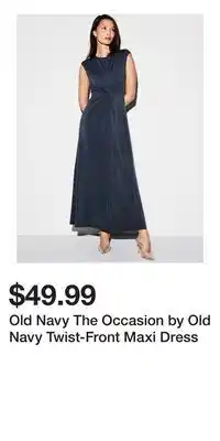 Old Navy Old Navy The Occasion by Old Navy Twist-Front Maxi Dress offer